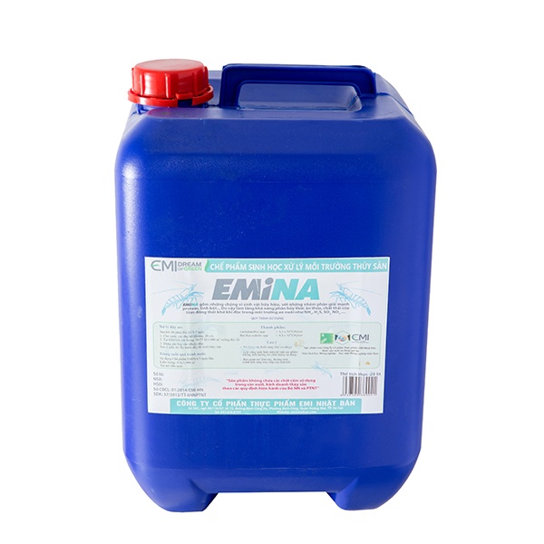 chế phẩm sinh học emina xử lý môi trường thủy sản cho tôm 20 lít