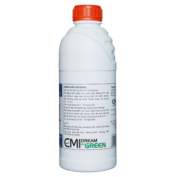 chế phẩm sinh học xử lý môi trường chăn nuôi chai 1 lít